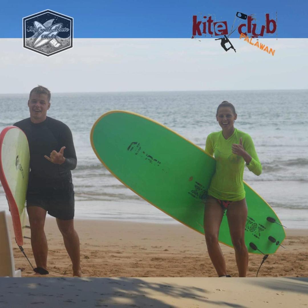 Surf And Skate Duli El Nido By Kiteclub Palawan Hostel Kültér fotó