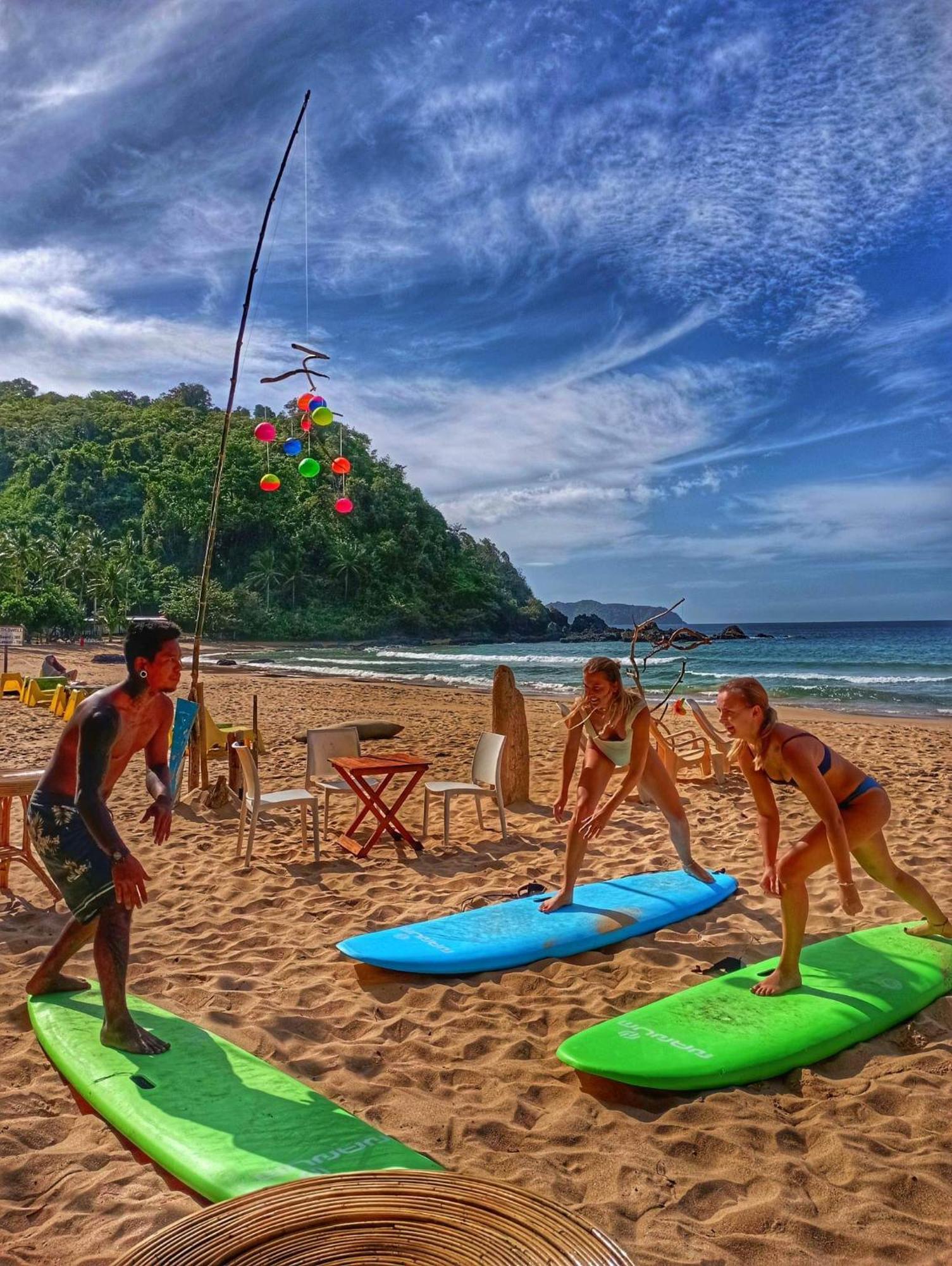 Surf And Skate Duli El Nido By Kiteclub Palawan Hostel Kültér fotó